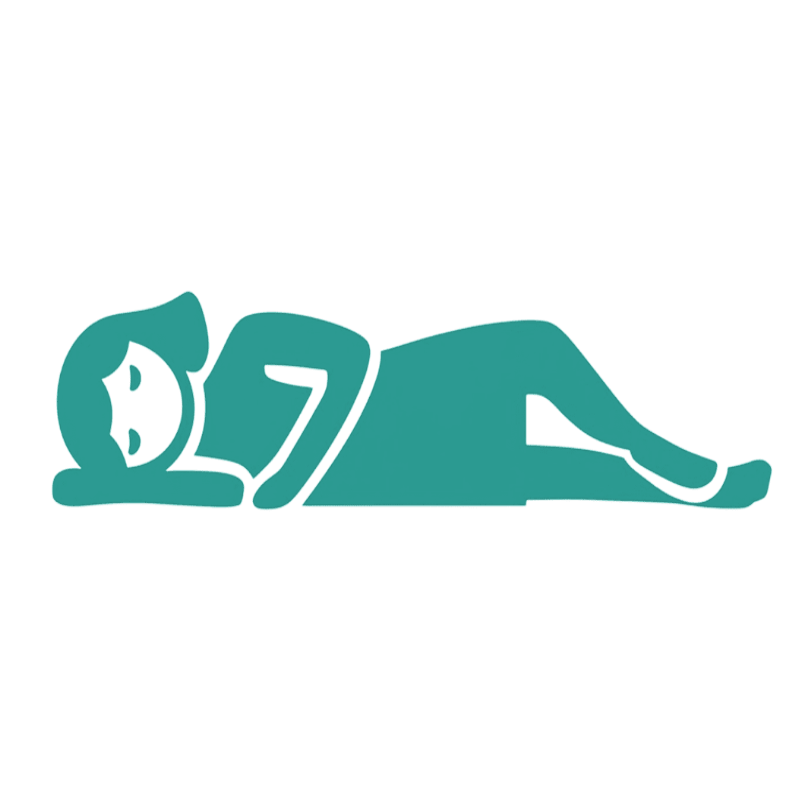 横になって眠っている人物