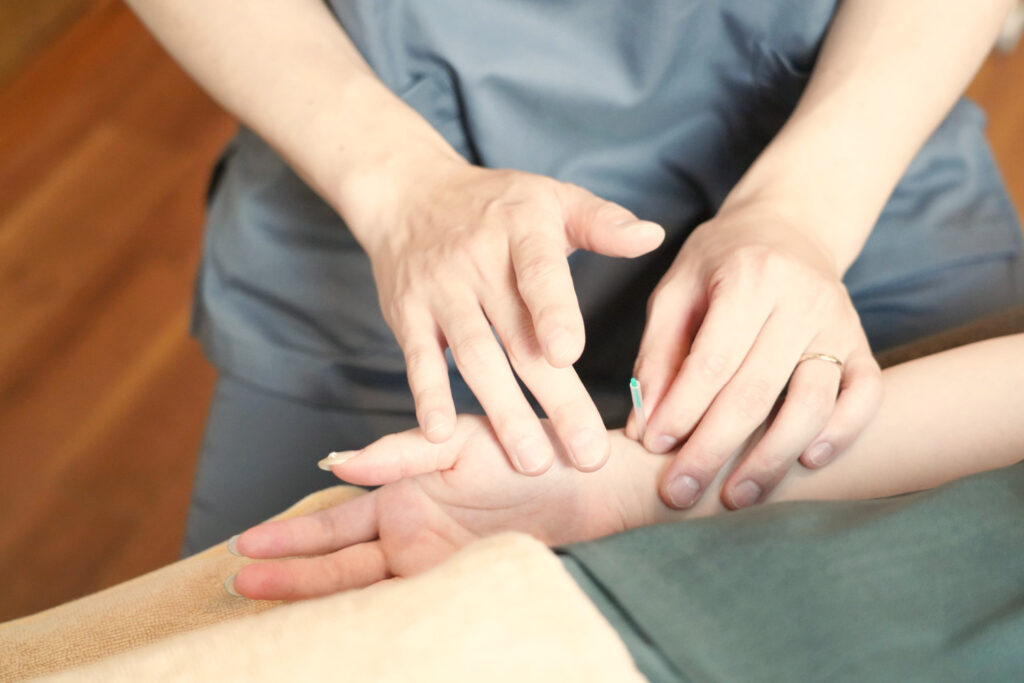鍼の様子